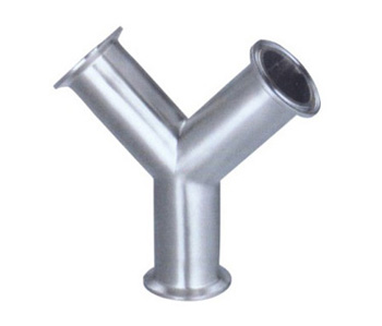 卫生级快装式Y型三通 卫生级快装式Y型三通